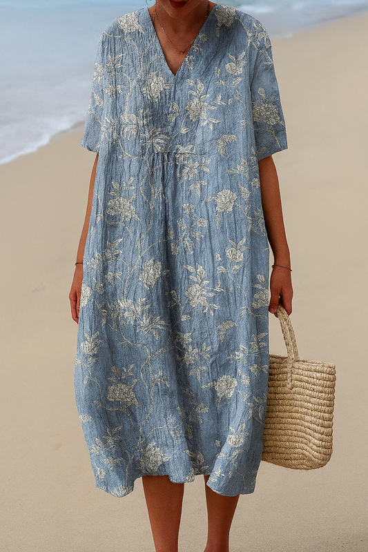 VESTIDO OLIVIA LAGOON FLORAL