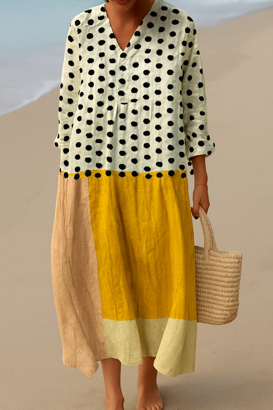 VESTIDO MAYA COLORBLOCK SOLAR