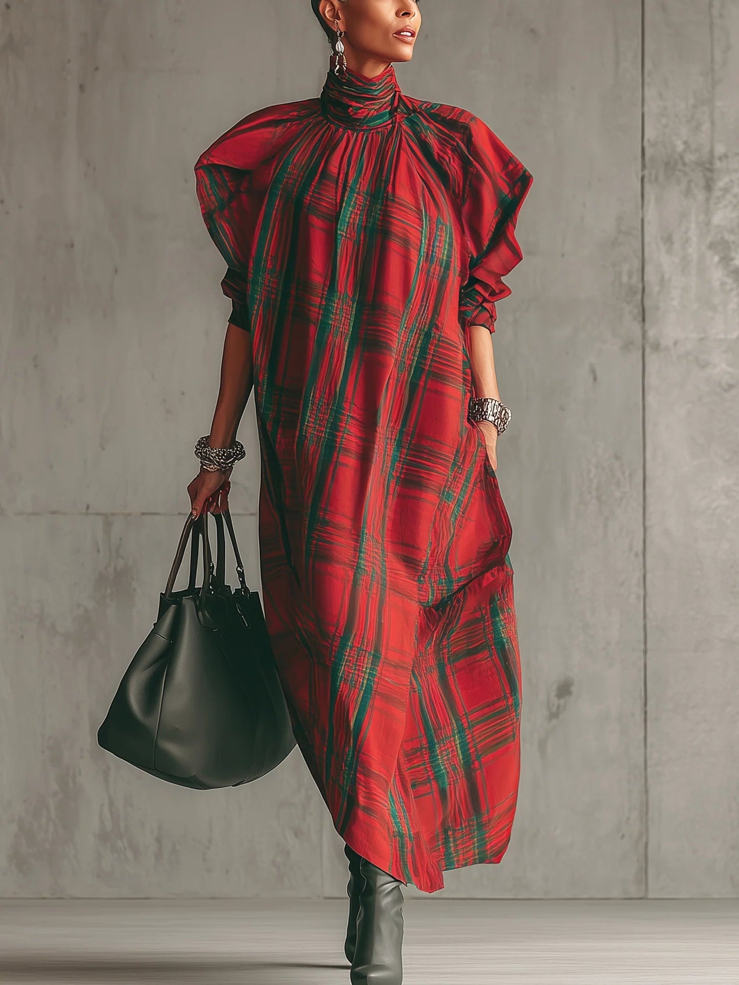 VESTIDO HIGHLAND FESTIVE MAXI