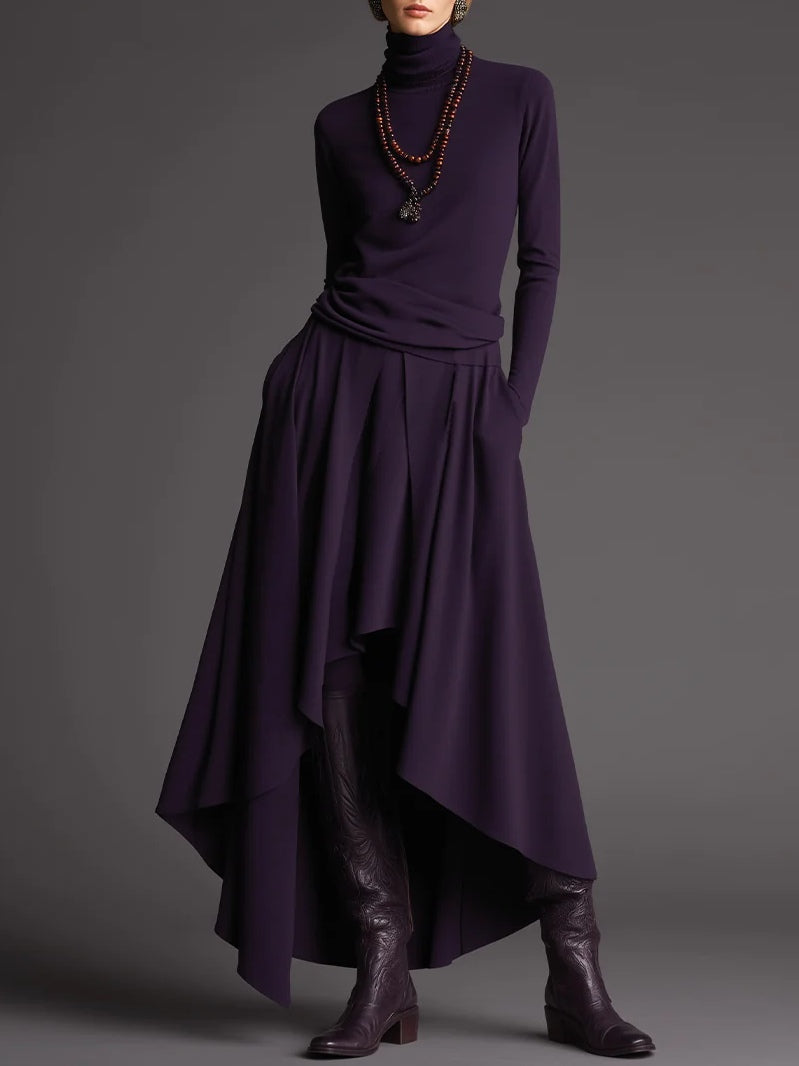 VESTIDO AURORA PLUM SET