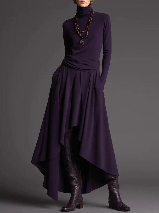 VESTIDO AURORA PLUM SET