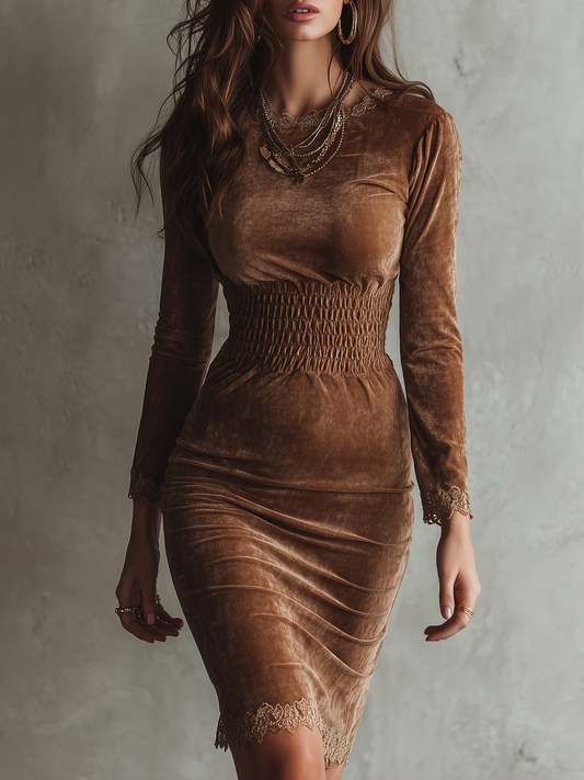 VESTIDO MARAIS VELVET FIT